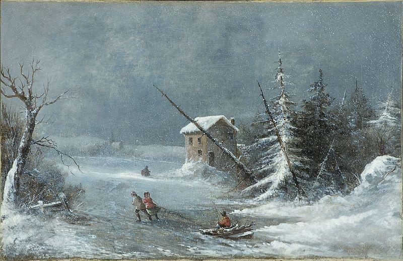 Cornelius Krieghoff The Blizzard